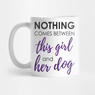 Girl and her dog Mug